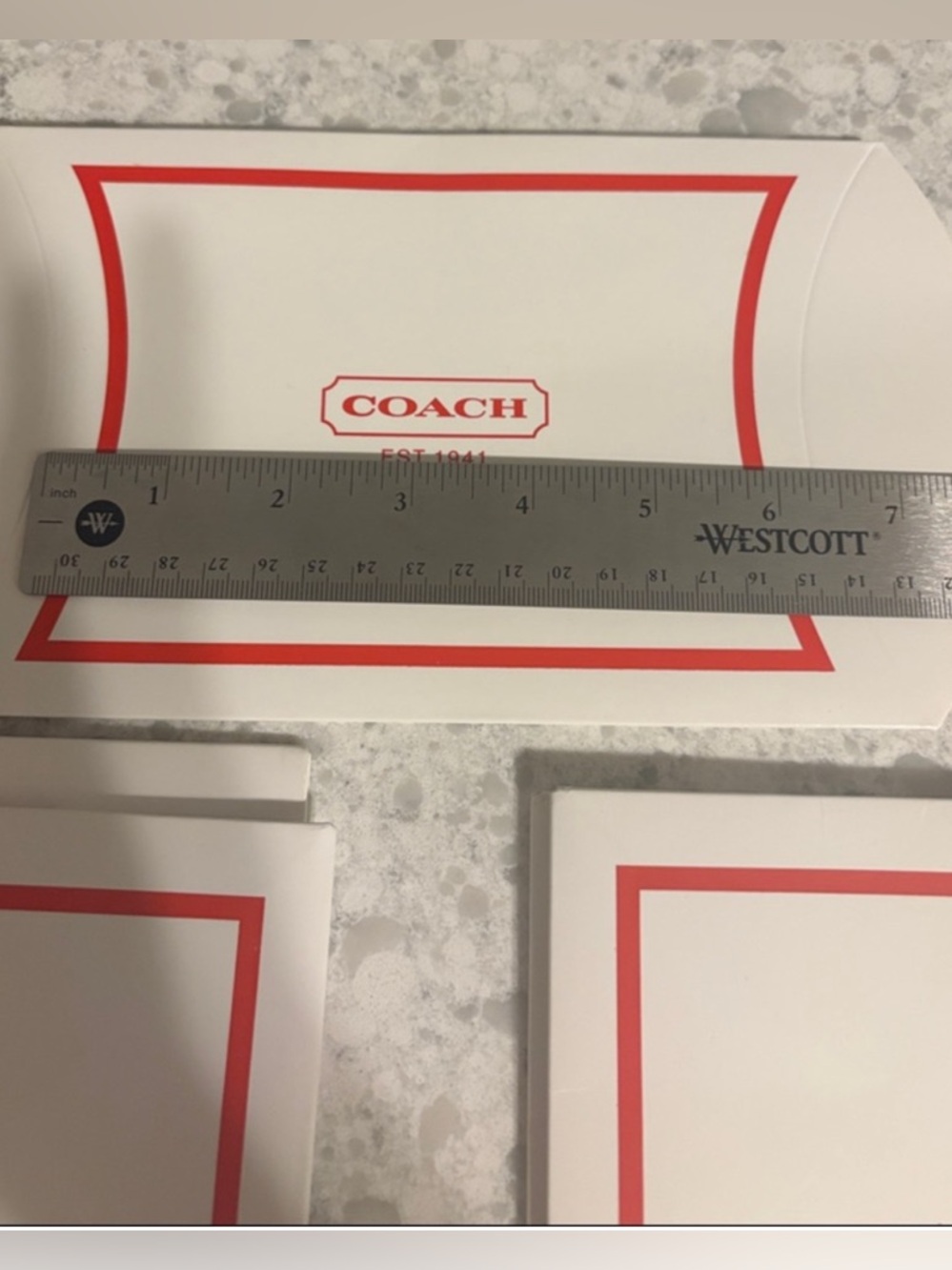 New Lot of 4 COACH gift boxes, various sizes, never used or assembled. - Picture 8 of 13